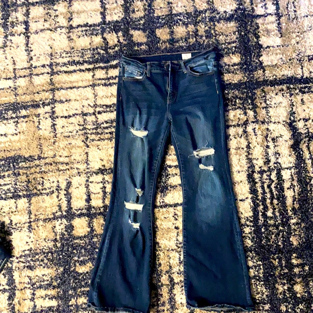 Buckle Bridge By Gly Mid Rise Flare Jeans